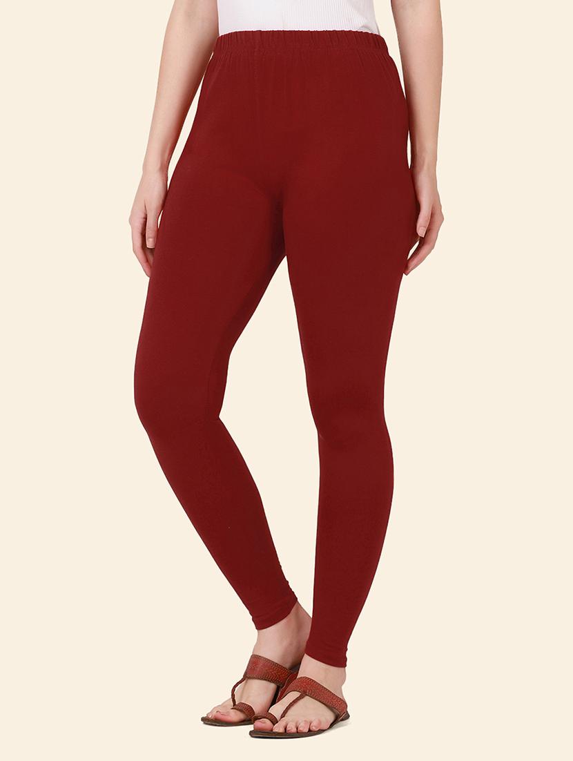 women solid mid rise ankle length legging - 21947502 -  Standard Image - 1