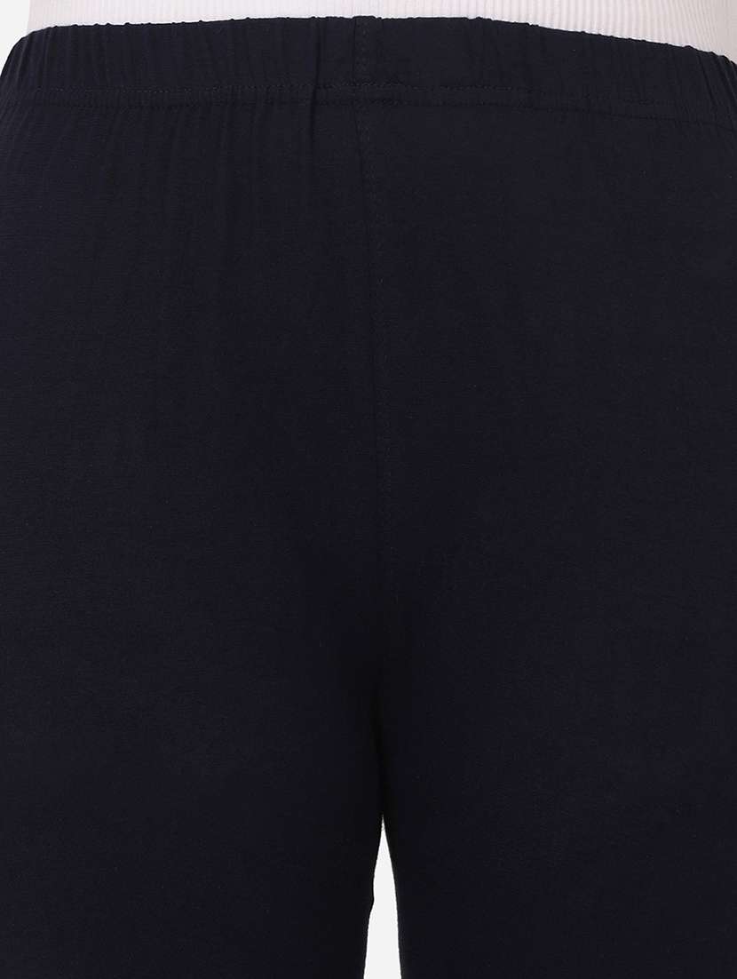 women solid mid rise ankle length legging - 21947503 - Standard Image - 4
