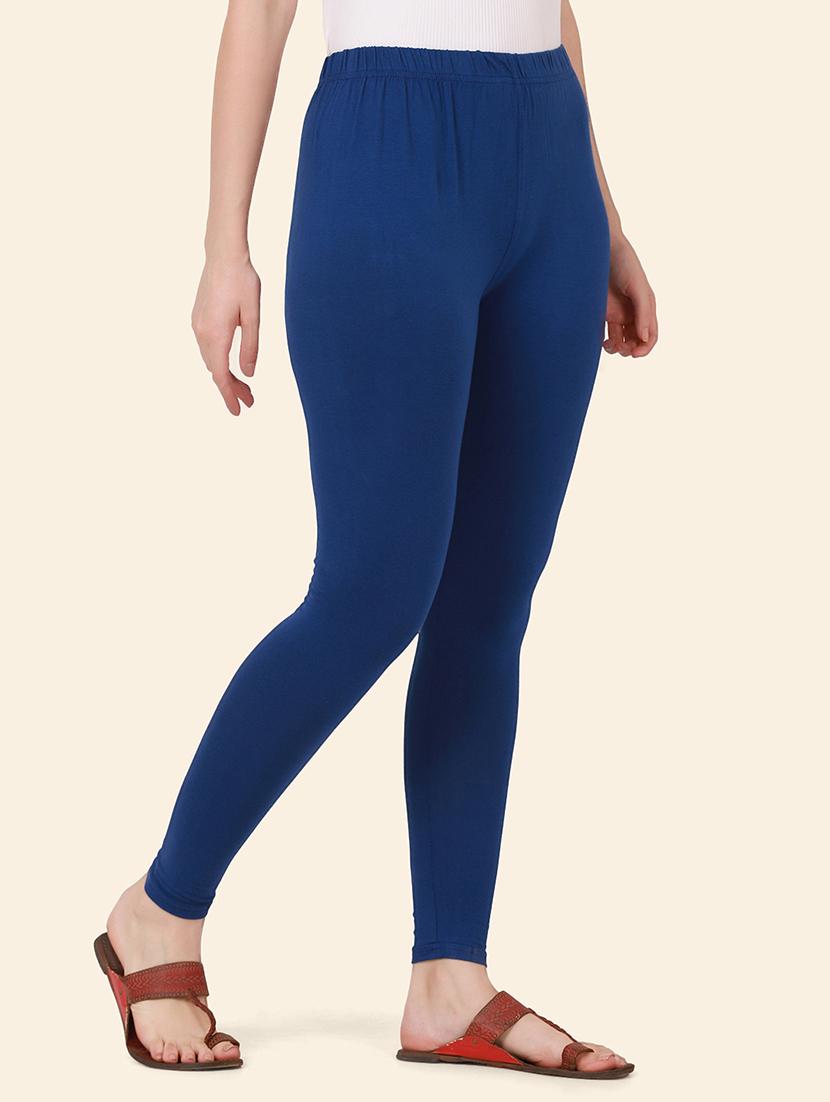 women solid mid rise ankle length legging - 21947504 - Standard Image - 1