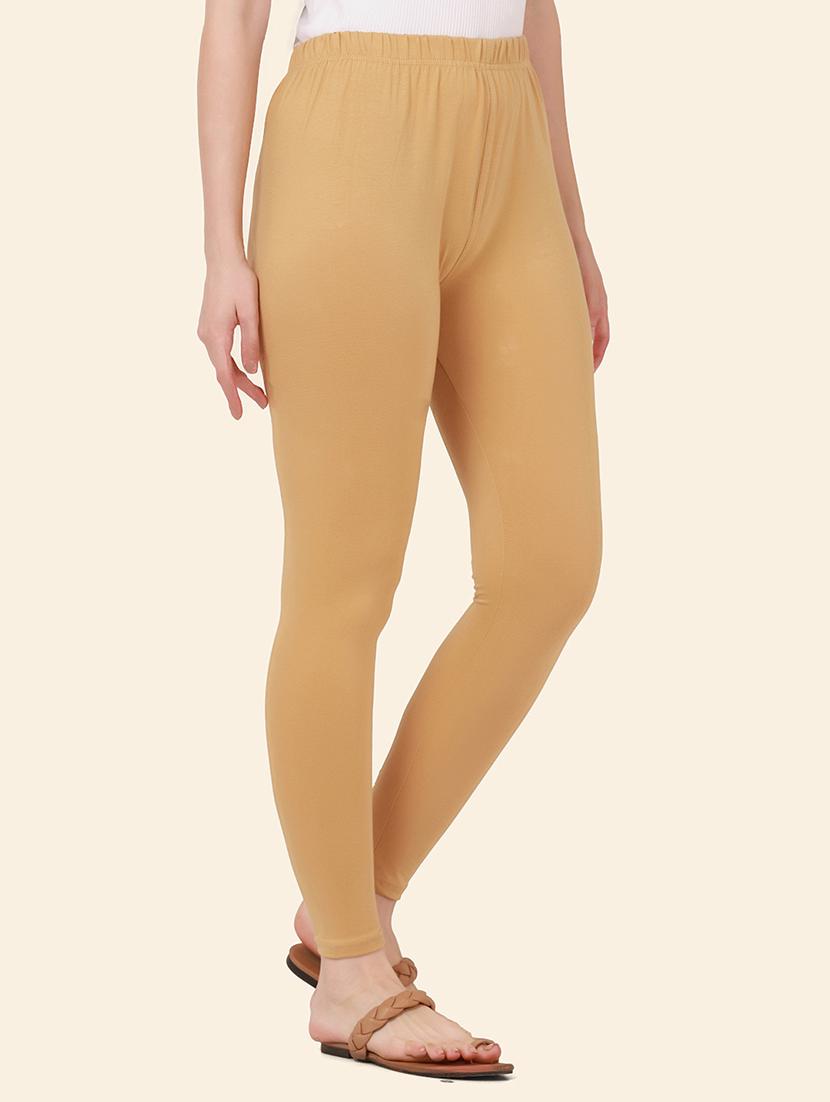 women solid mid rise ankle length legging - 21947509 -  Standard Image - 1
