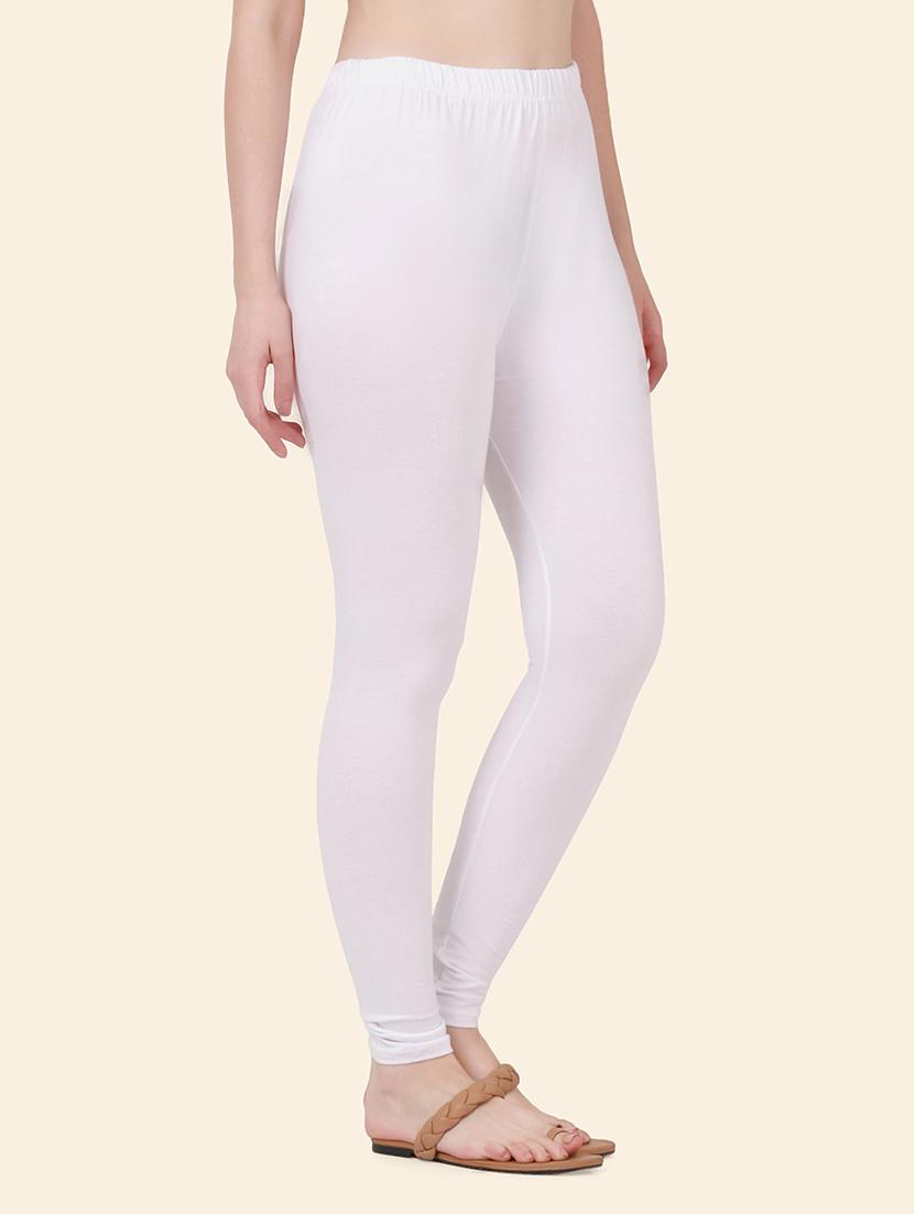 women solid mid rise ankle length legging - 21947510 - Standard Image - 1