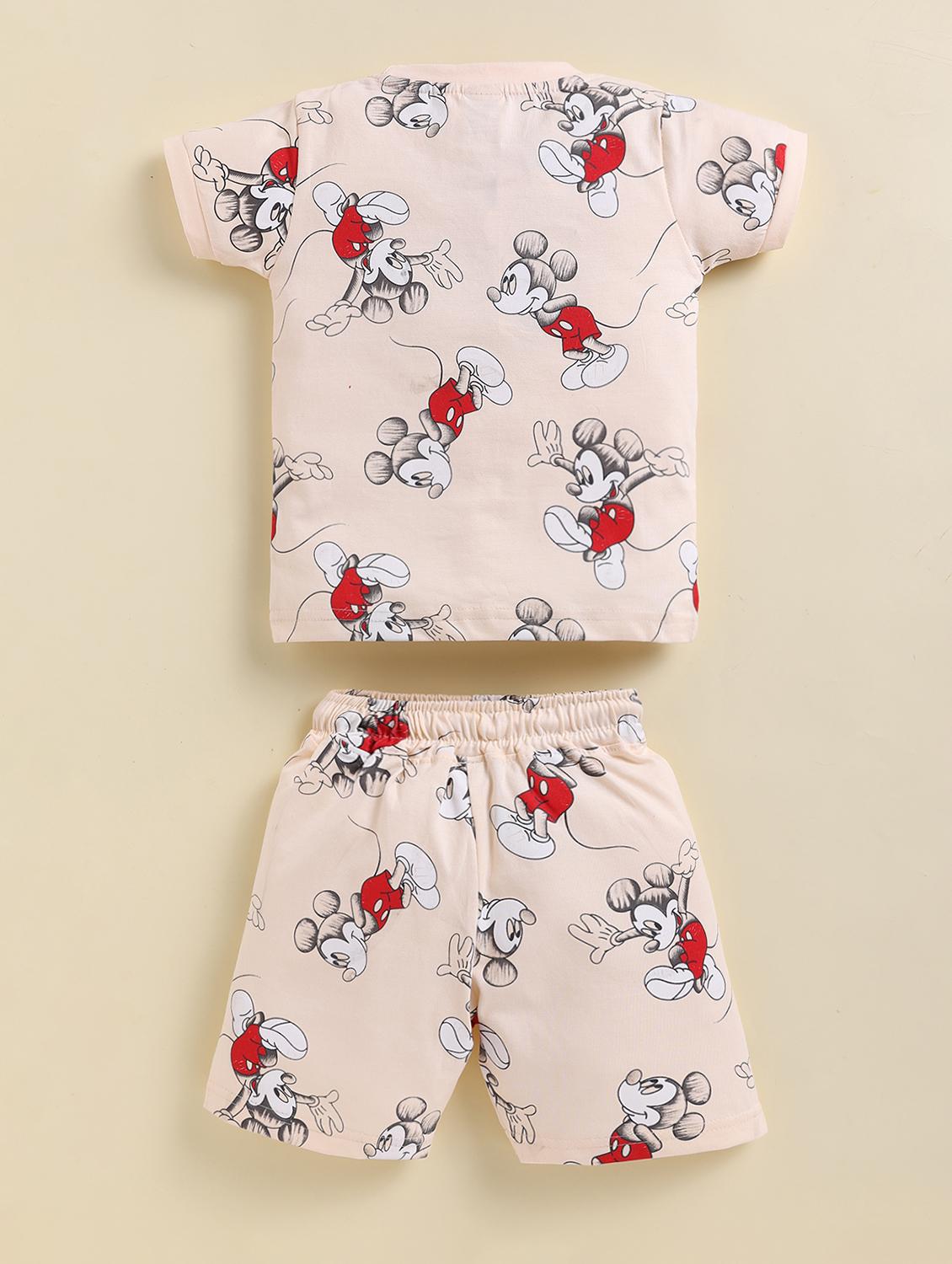 boys printed t-shirt and short co-ord set - 21947599 - Standard Image - 1