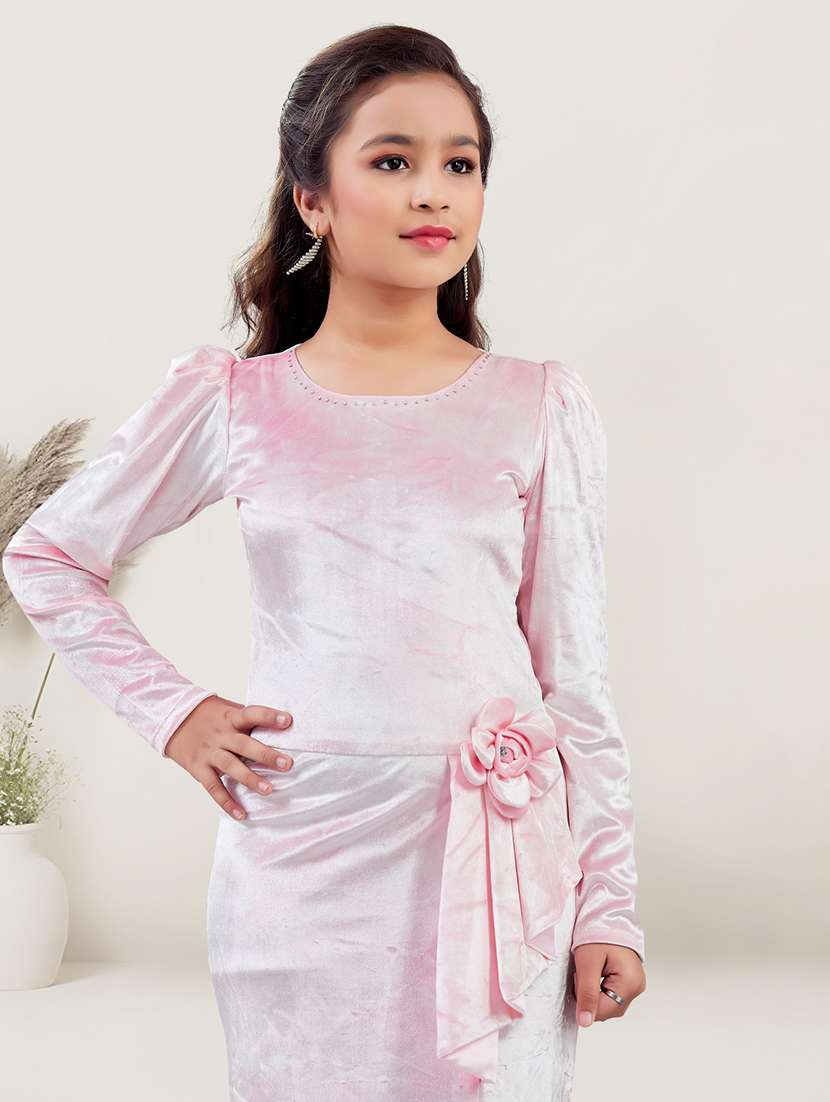 girls solid long sleeve bodycon dress - 21947671 -  Standard Image - 4