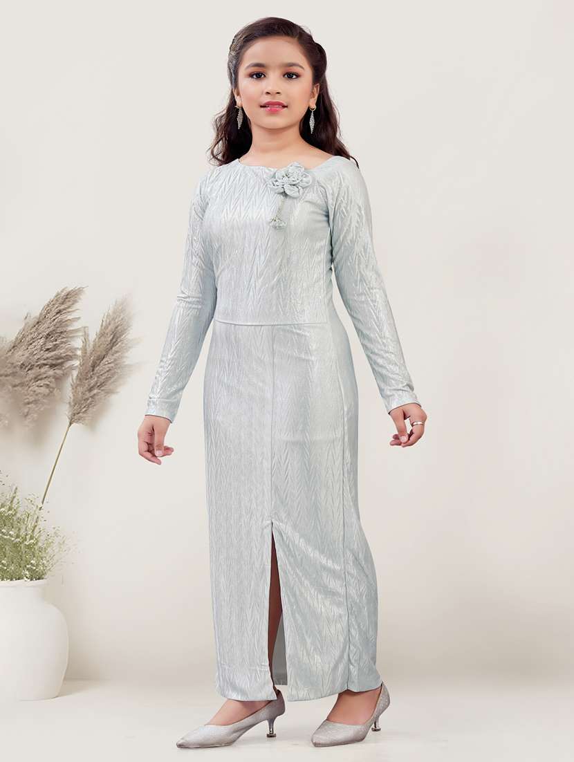 girls self designed long sleeve bodycon dress - 21947674 -  Standard Image - 1