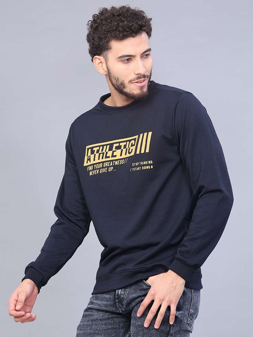 men printed long sleeve sweatshirt - 21947684 -  Standard Image - 1