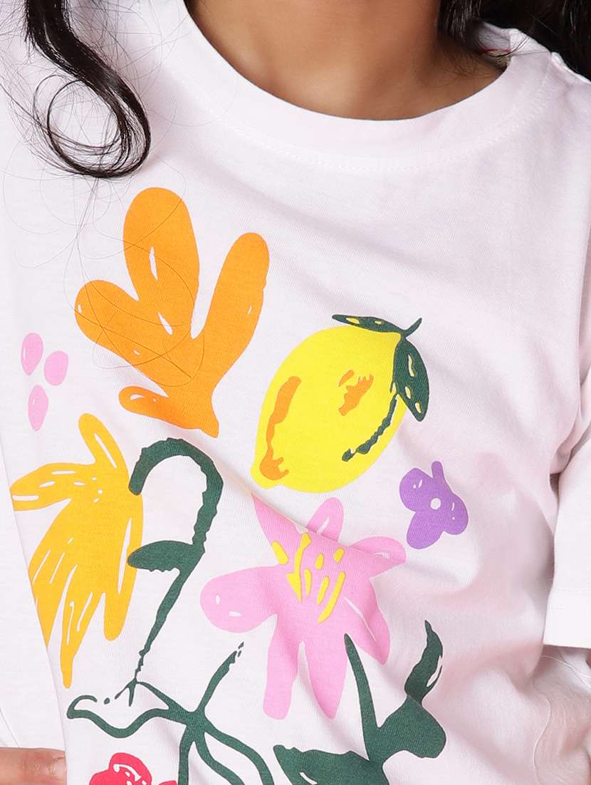 girls printed short sleeve regular fit tee - 21947696 -  Standard Image - 4