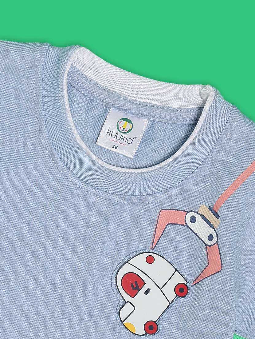 kids printed shorts co-ord set - 21947761 -  Standard Image - 4