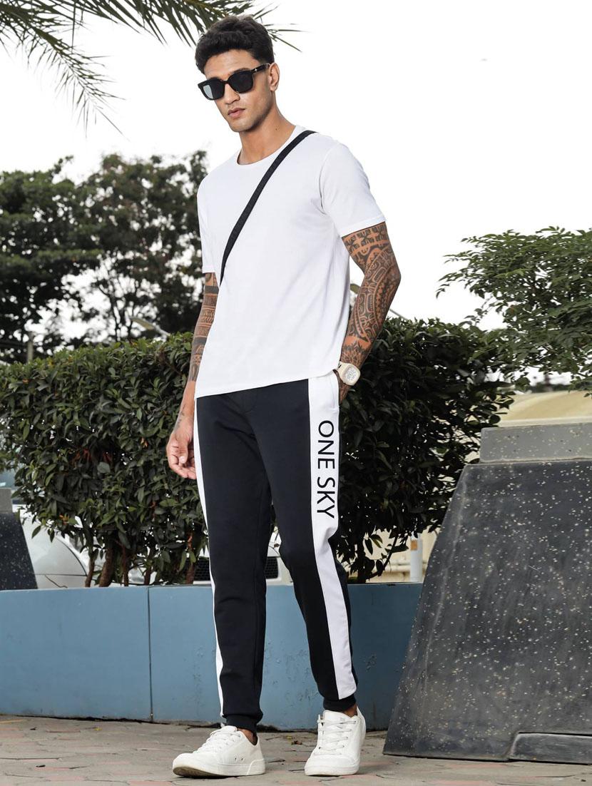 men black color block mid rise jogger - 21947877 - Standard Image - 6