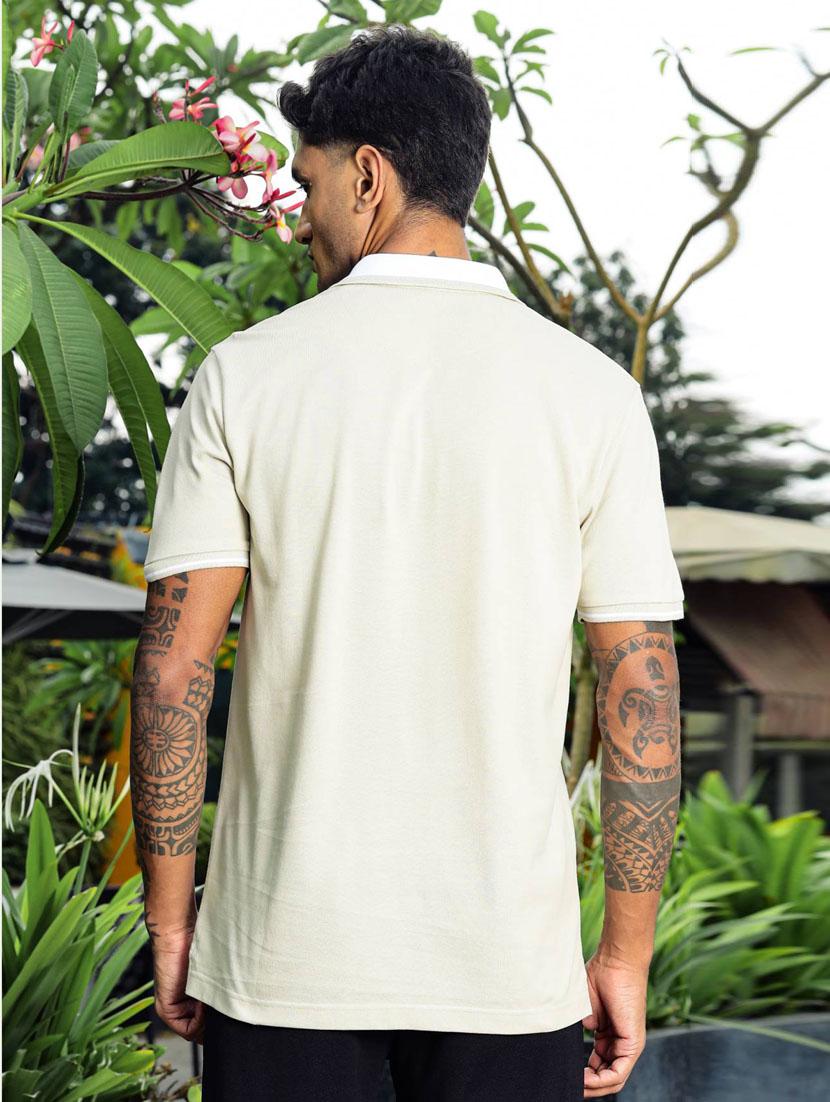 men solid short sleeve regular fit polo t-shirt - 21947886 - Standard Image - 4