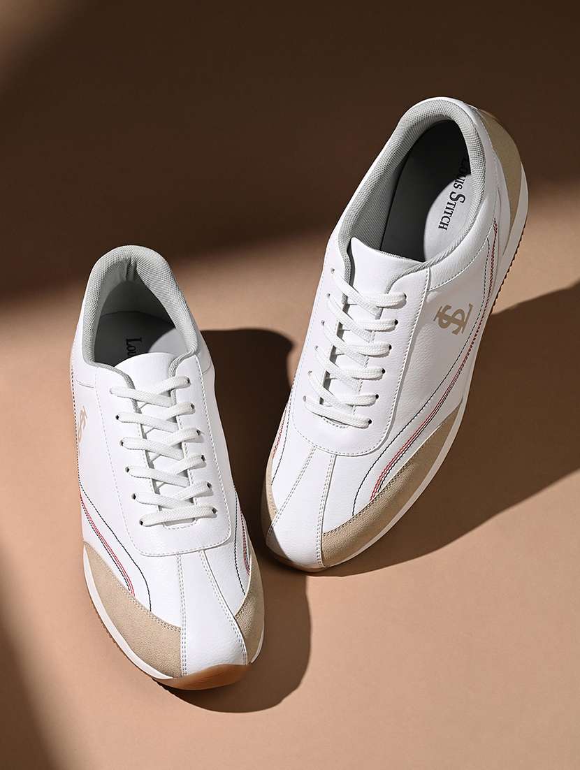 men color block lace up sneaker