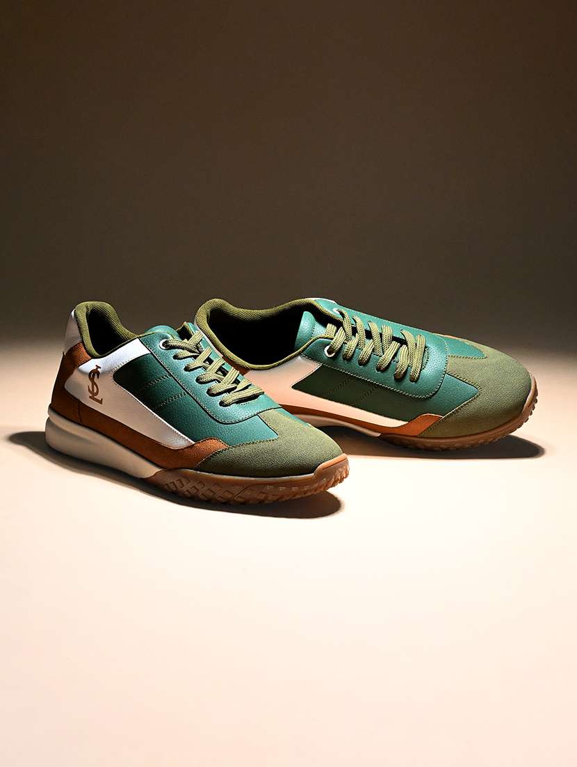 men color block lace up sneaker - 21947979 -  Standard Image - 1