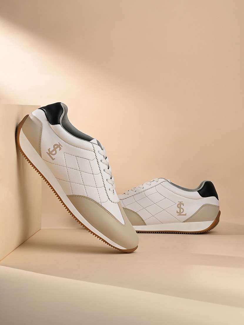 men color block lace up sneaker