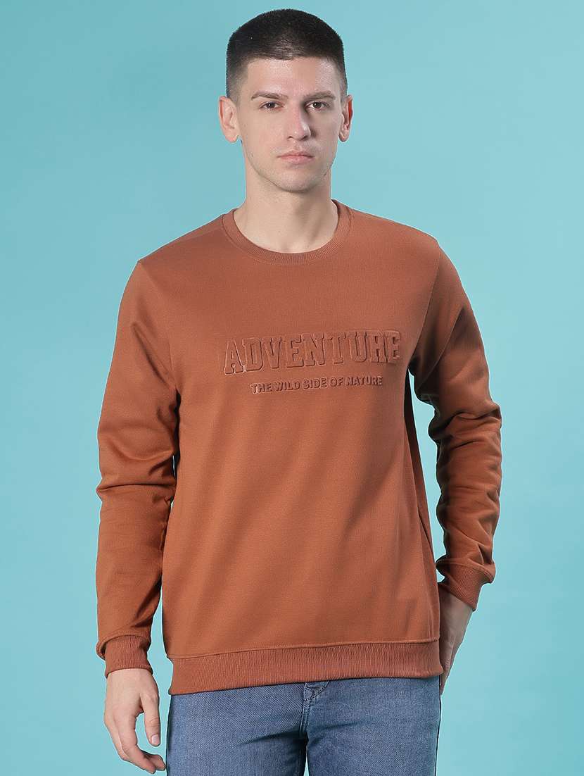 men chest print long sleeve sweatshirt - 21948000 -  Standard Image - 1