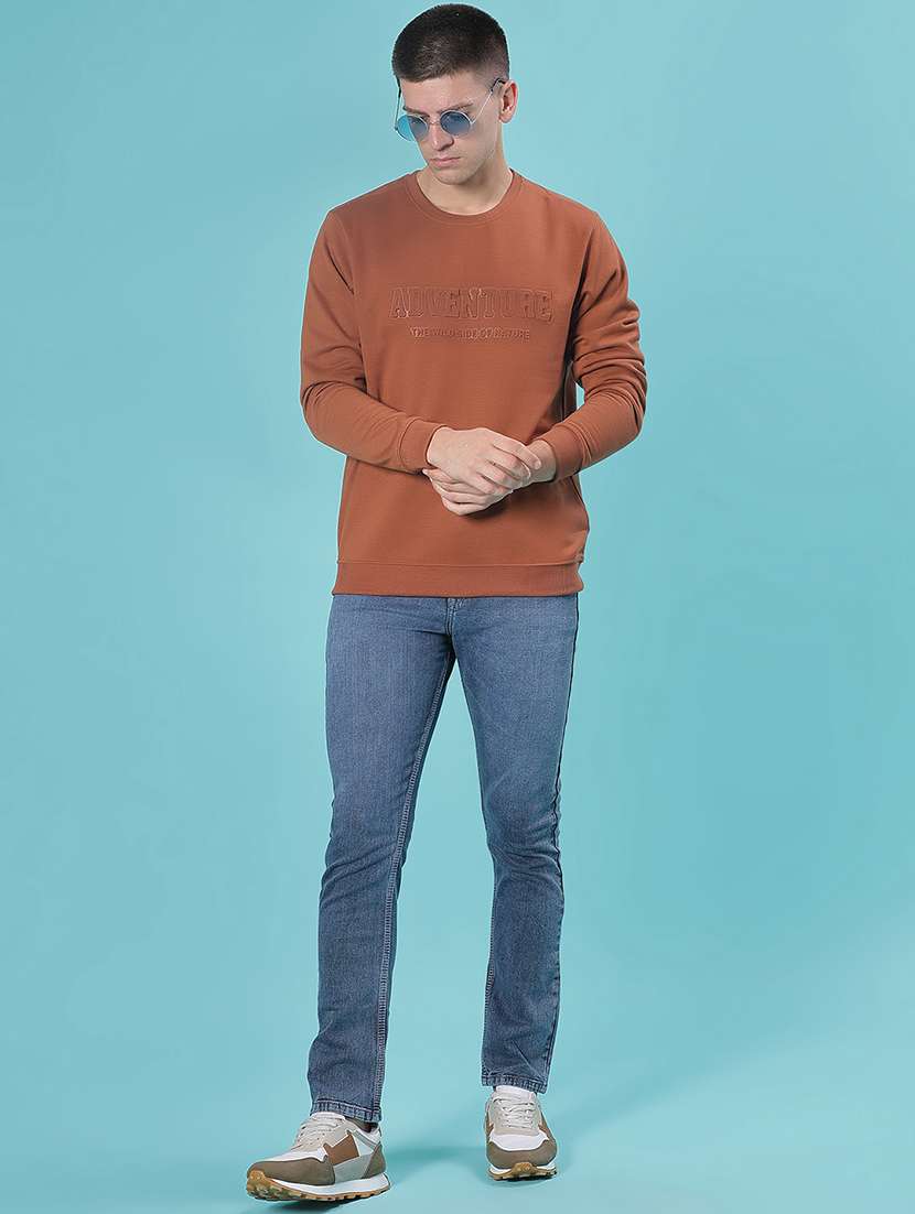 men chest print long sleeve sweatshirt - 21948000 -  Standard Image - 4