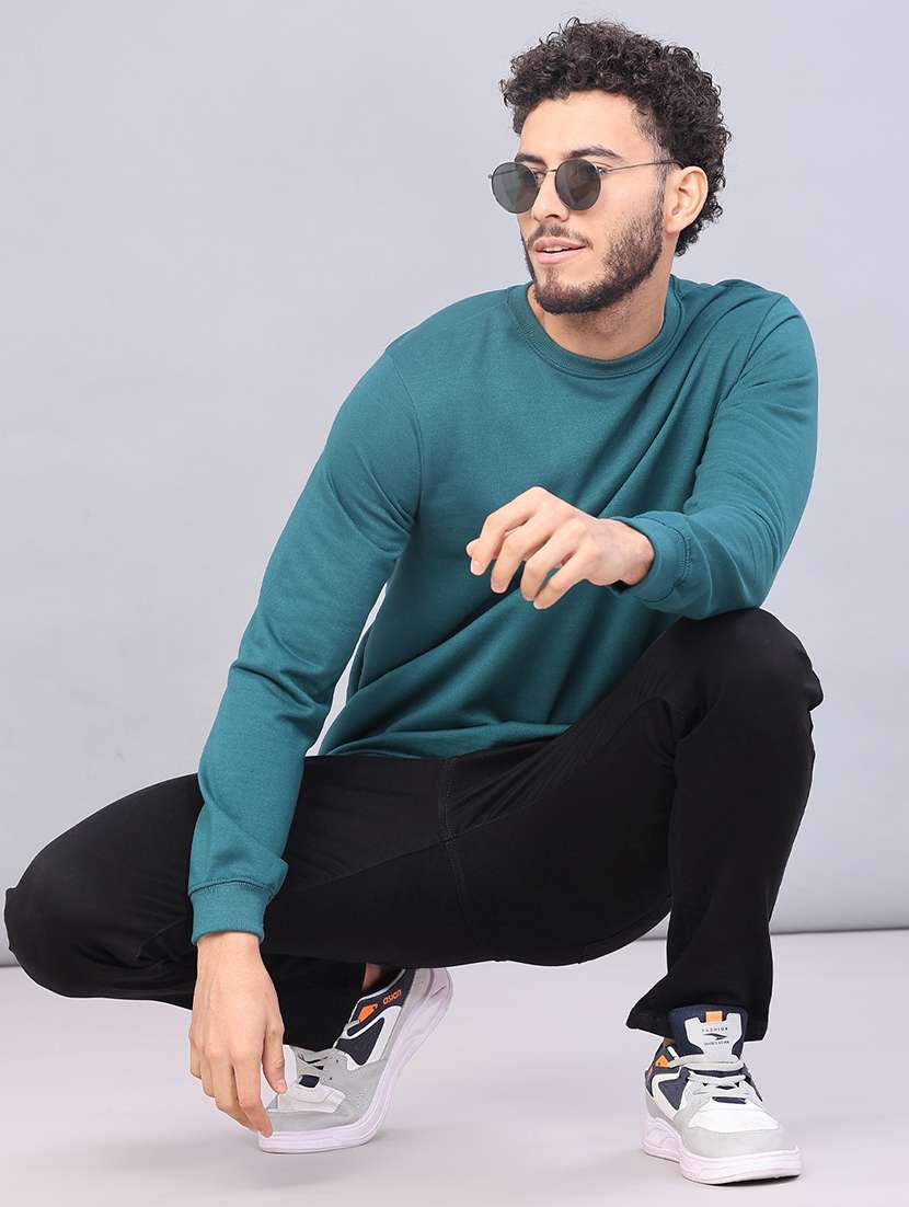 men solid long sleeve sweatshirt - 21948036 -  Standard Image - 4