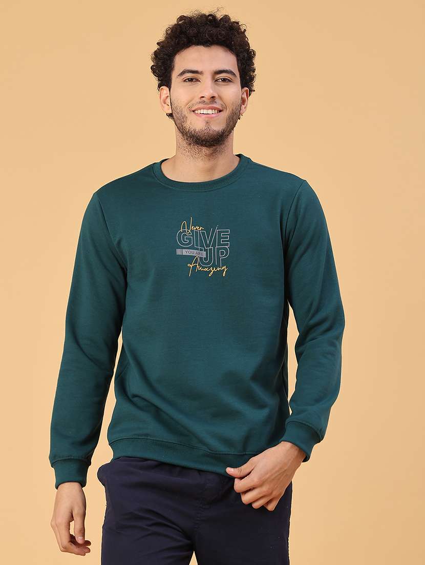 men printed long sleeve sweatshirt - 21948037 -  Standard Image - 1