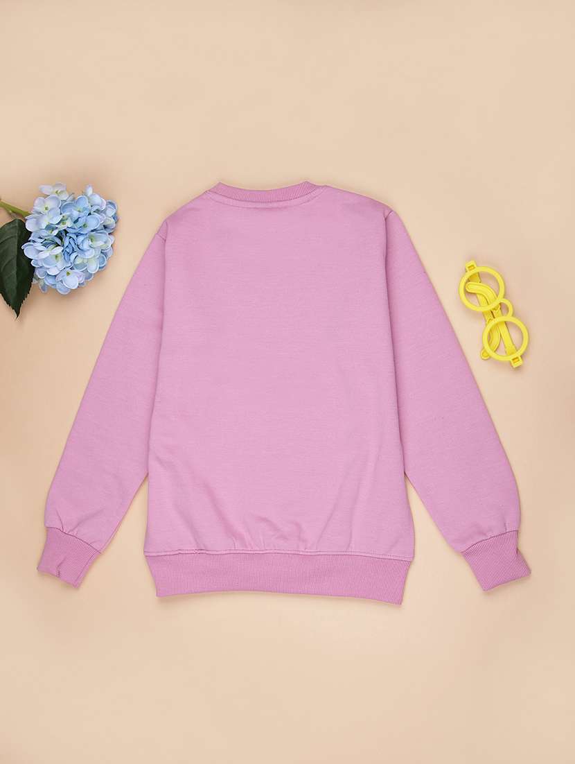 girls printed long sleeve sweatshirt - 21948113 -  Standard Image - 1