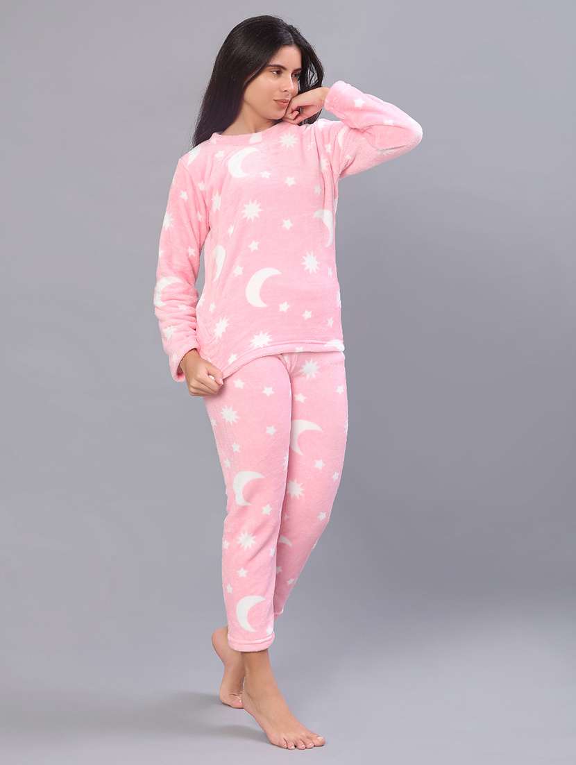 girls printed nightwear pyjama set - 21948125 -  Standard Image - 1