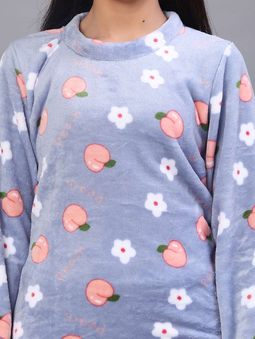 women printed nightwear pyjama set - 21948154 -  Standard Image - 4