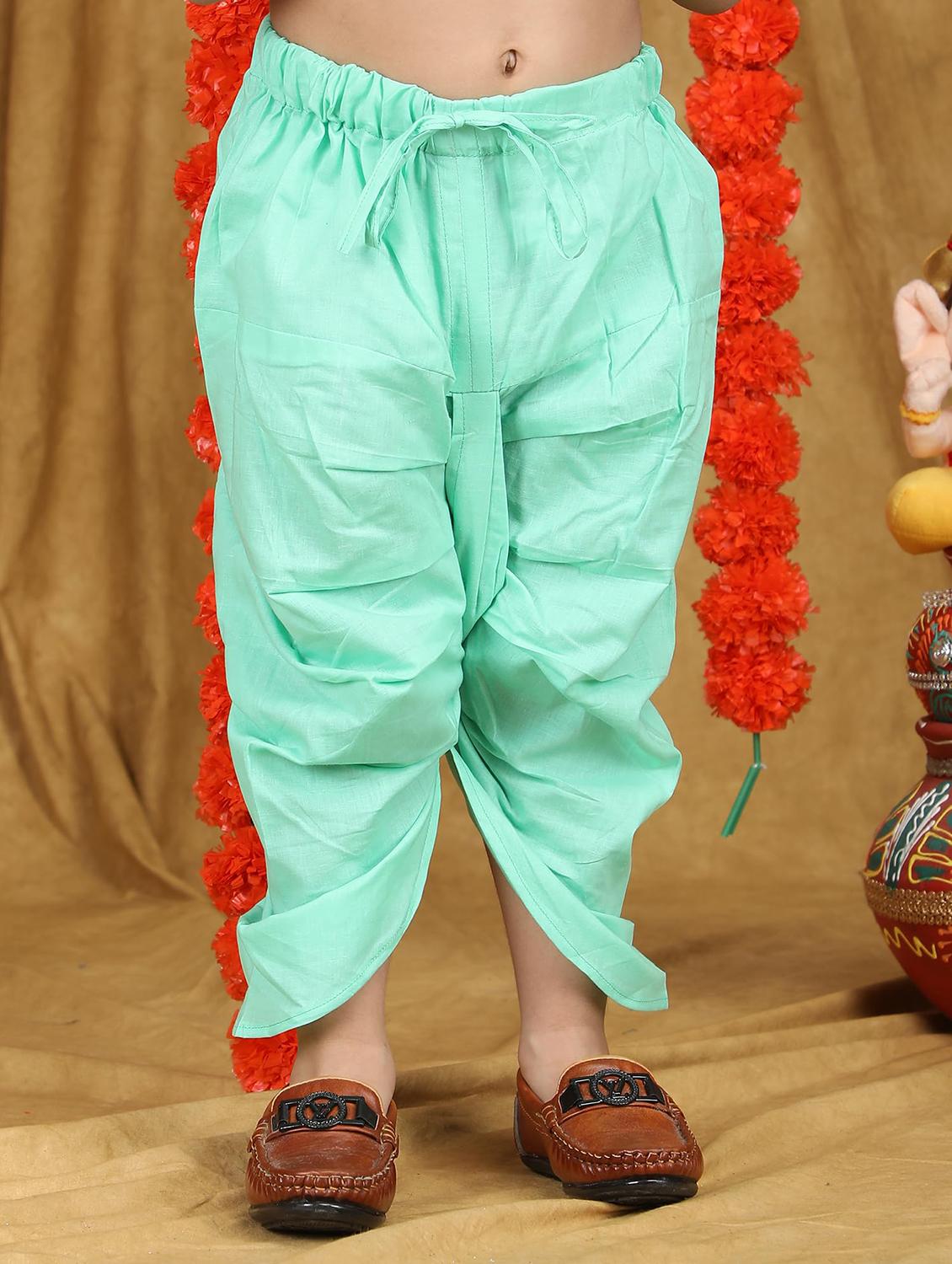 kids printed long sleeve dhoti kurta set - 21948328 - Standard Image - 4
