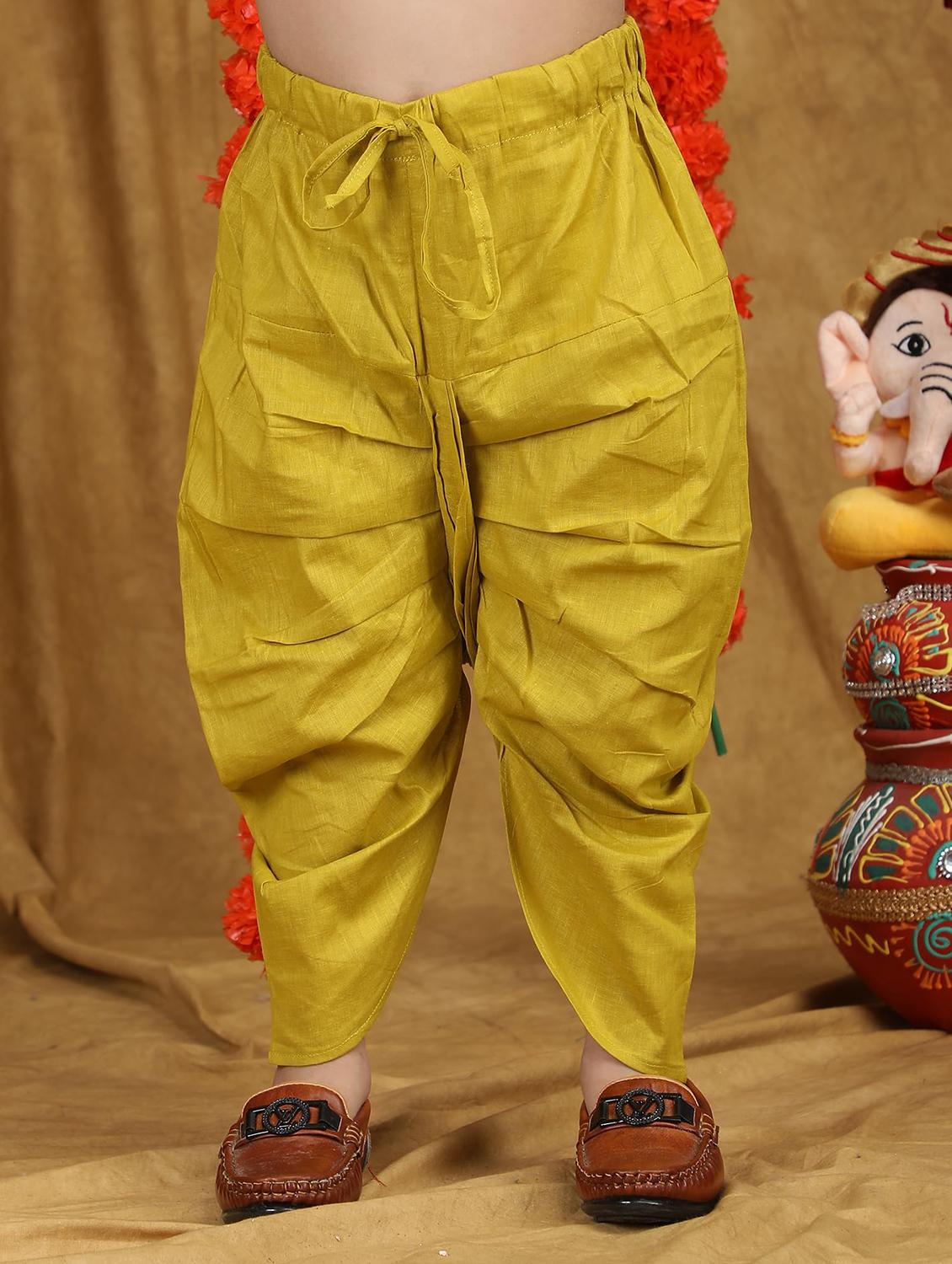 kids printed long sleeve dhoti kurta set - 21948345 - Standard Image - 4