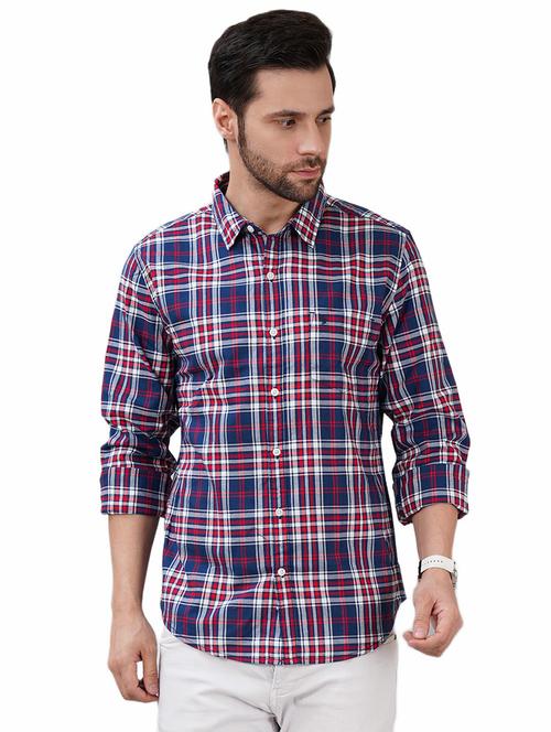 men checkered long sleeve regular fit casual shirt - 21948373 -  Standard Image - 0