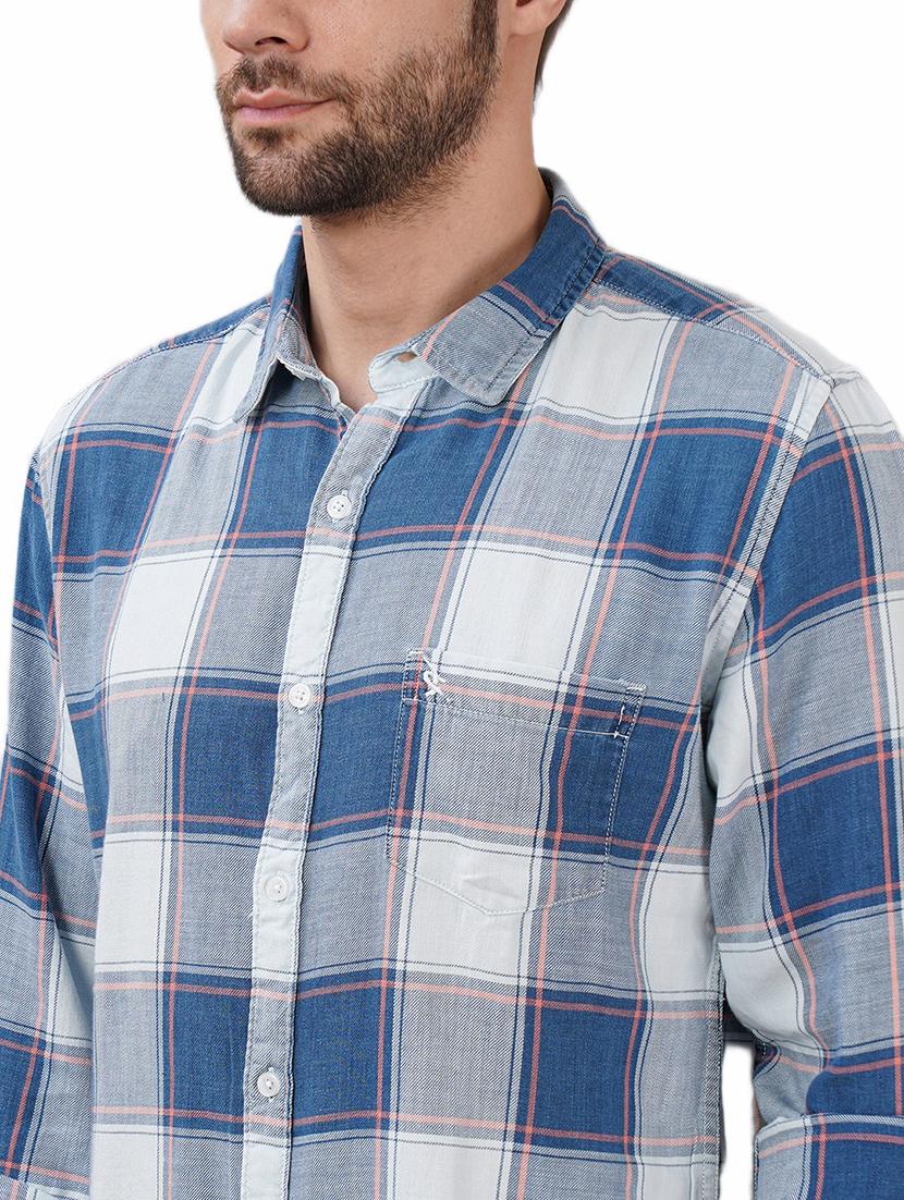 men checkered long sleeve regular fit casual shirt - 21948381 - Standard Image - 4