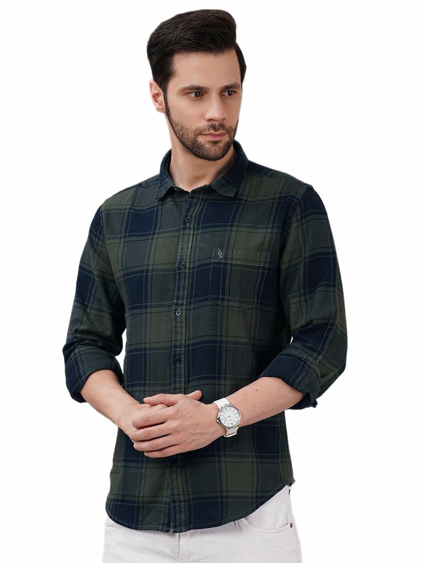 men checkered long sleeve regular fit casual shirt - 21948388 - Standard Image - 1