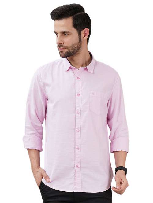 men solid long sleeve regular fit casual shirt - 21948391 -  Standard Image - 0