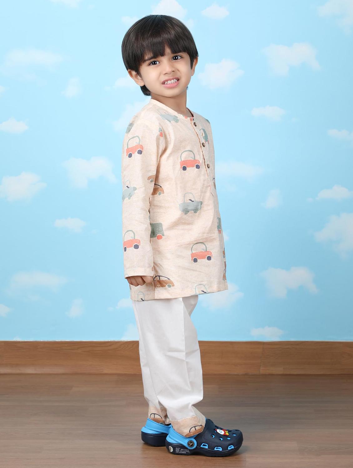 kids printed long sleeve pyjama set nightwear - 21948507 - Standard Image - 1