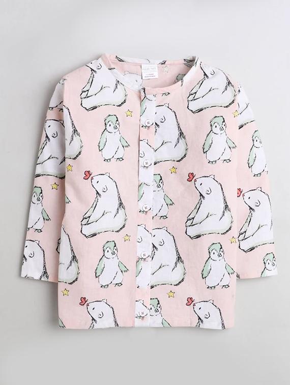 kids printed long sleeve pyjama set nightwear - 21948512 - Standard Image - 1