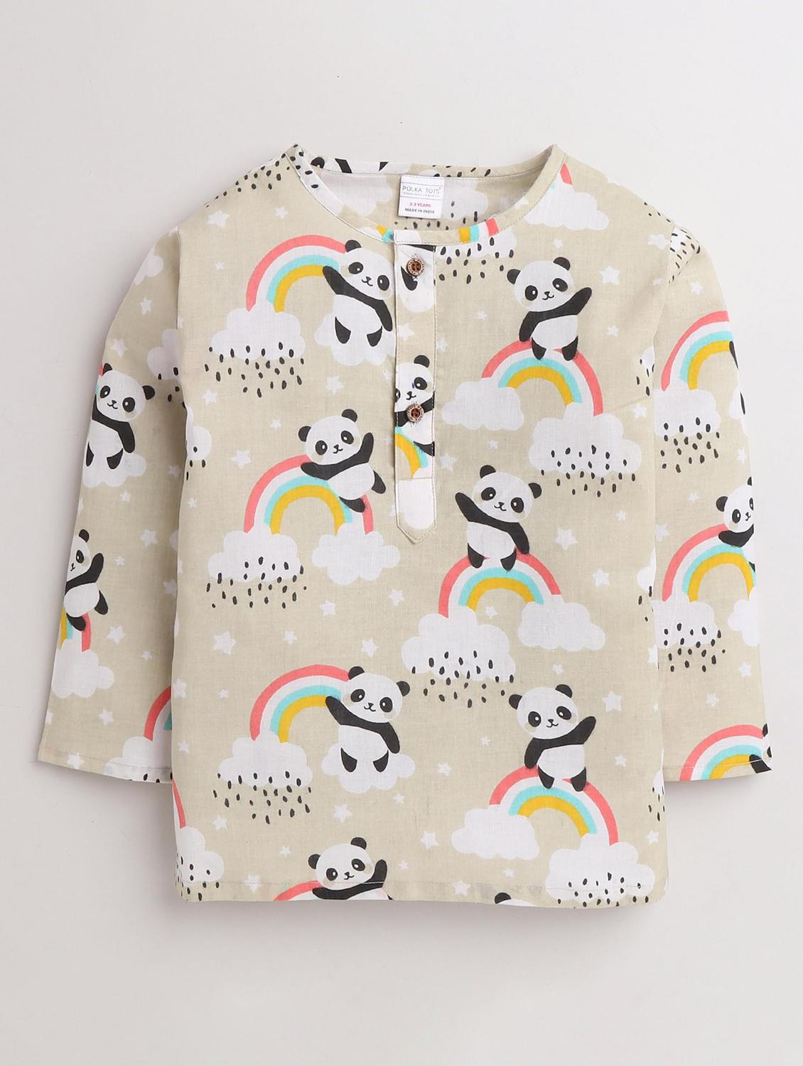 kids printed long sleeve pyjama set nightwear - 21948520 - Standard Image - 1