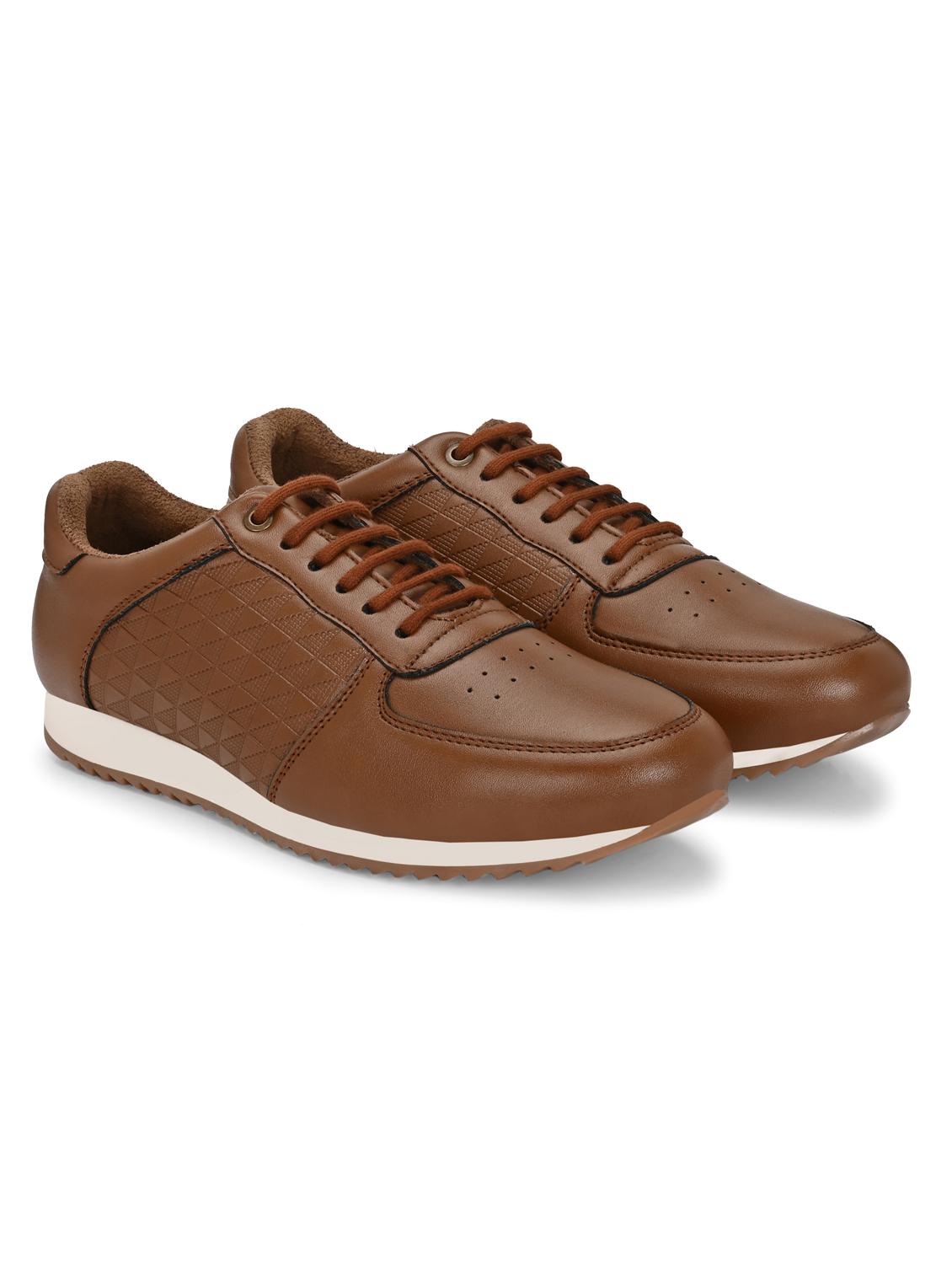 men brown lace up casual shoes - 21948562 - Standard Image - 1