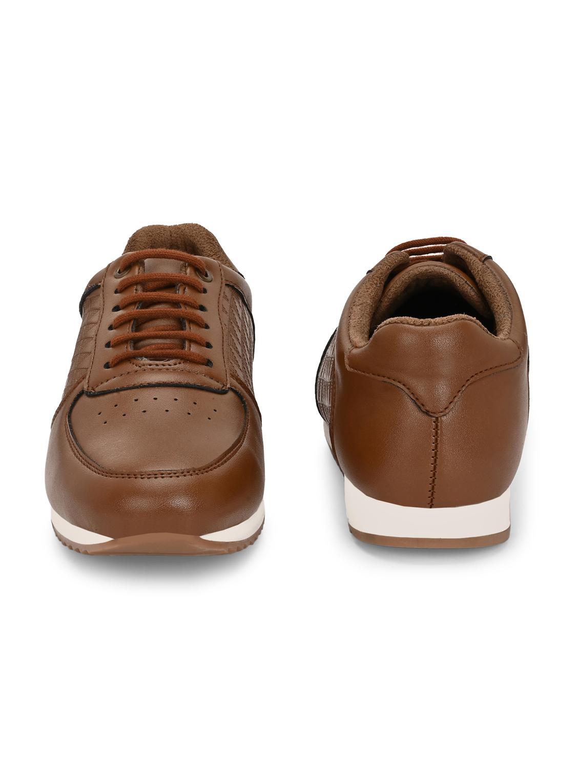 men brown lace up casual shoes - 21948562 - Standard Image - 6