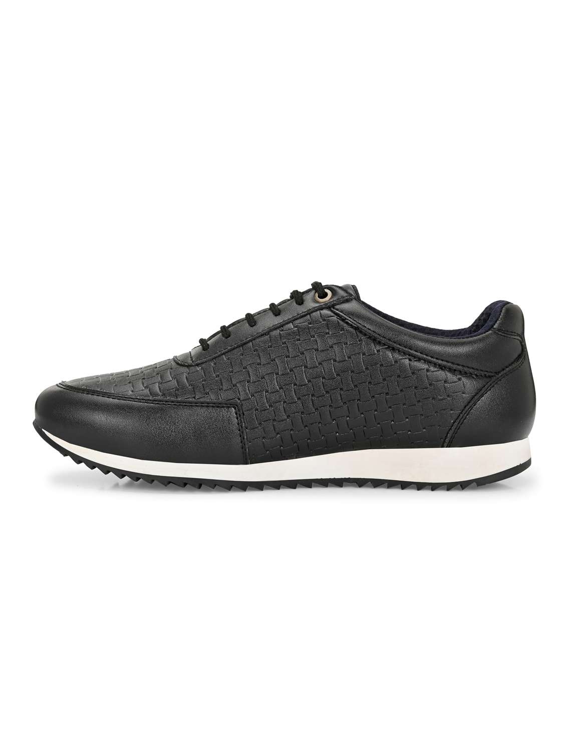 men black lace up casual shoes - 21948563 - Standard Image - 4