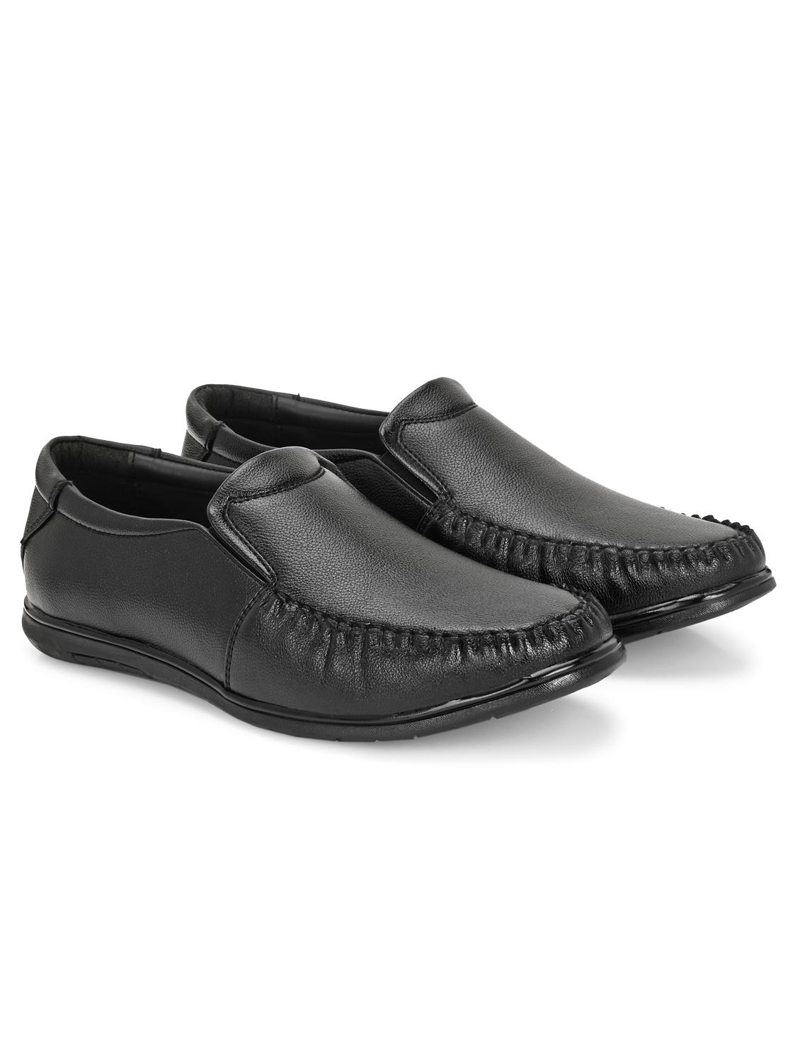 men black slip on formal shoes - 21948564 - Standard Image - 1