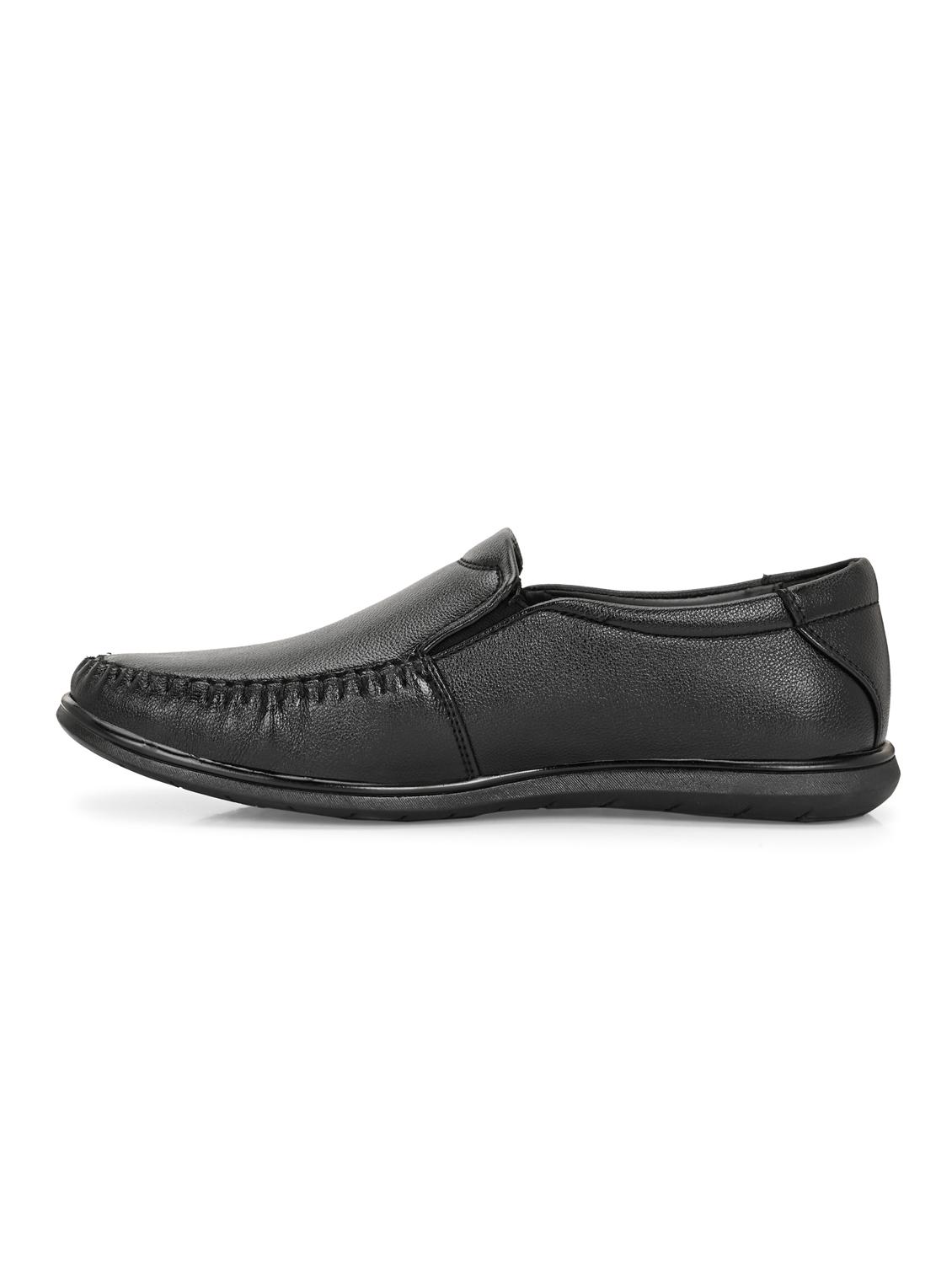 men black slip on formal shoes - 21948564 - Standard Image - 4