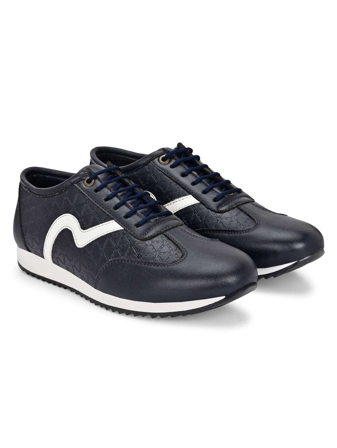 men textured lace up casual shoes - 21948565 - Standard Image - 1
