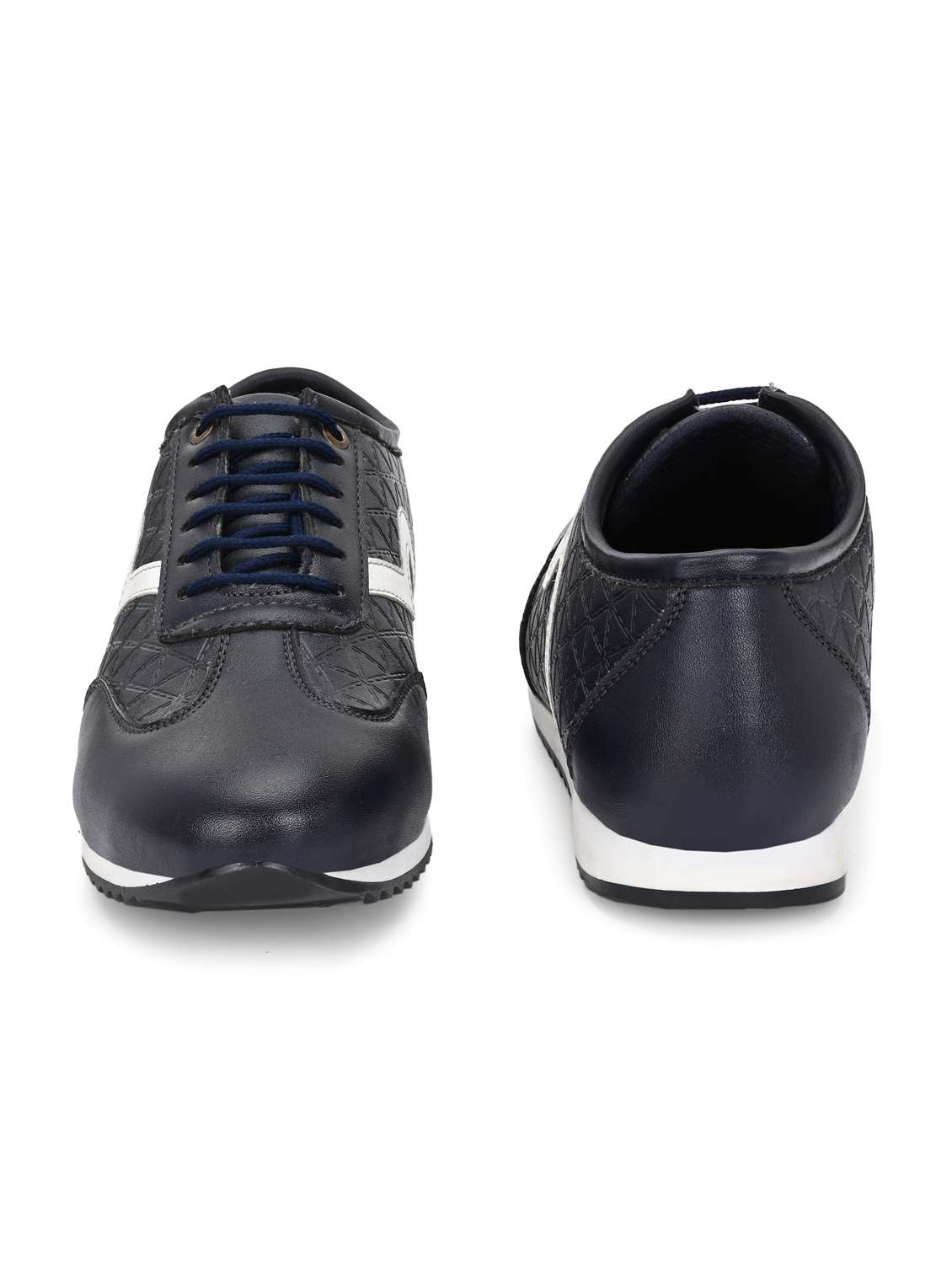 men textured lace up casual shoes - 21948565 - Standard Image - 6