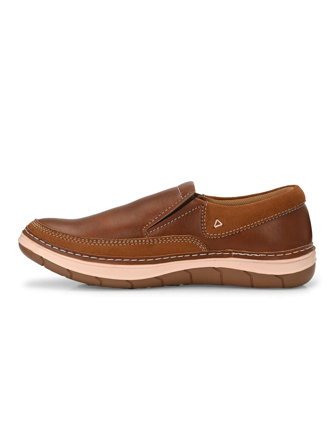 men tan solid boat shoe - 21948569 -  Standard Image - 4