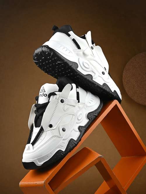 men white lace up sneaker - 21948573 - Standard Image - 0