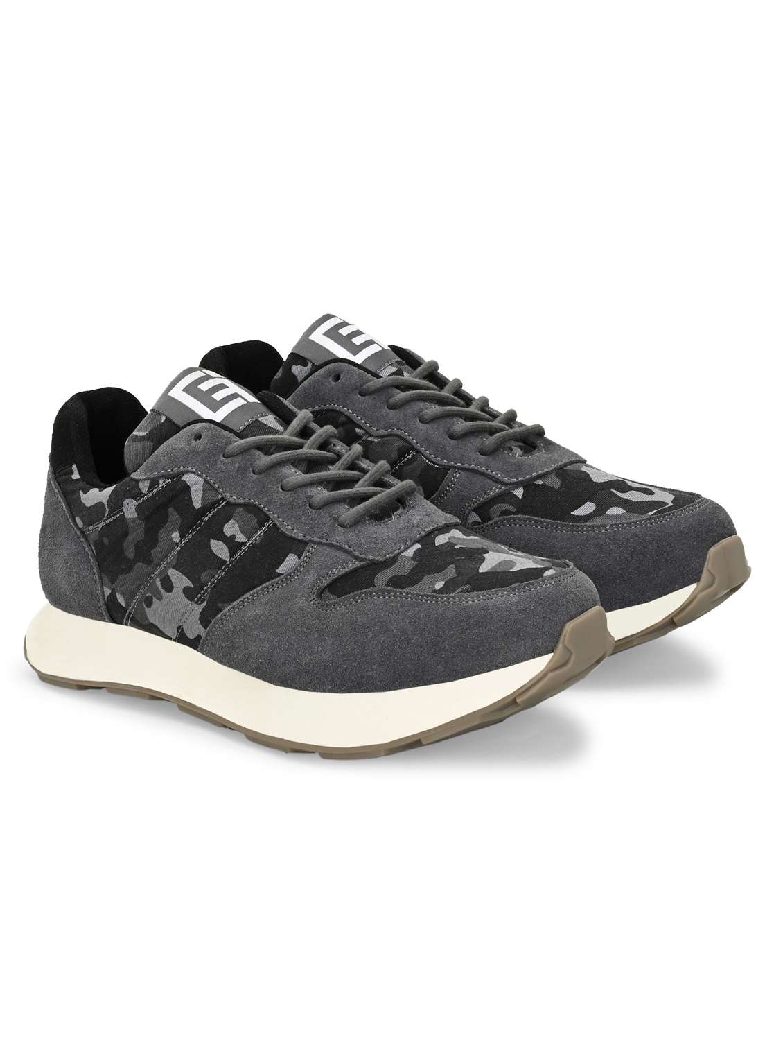 men grey lace up casual shoes - 21948575 - Standard Image - 1
