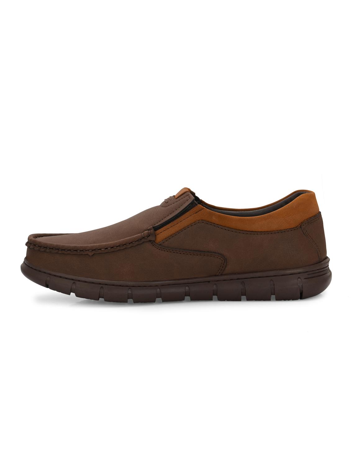 men brown solid boat shoe - 21948577 - Standard Image - 4