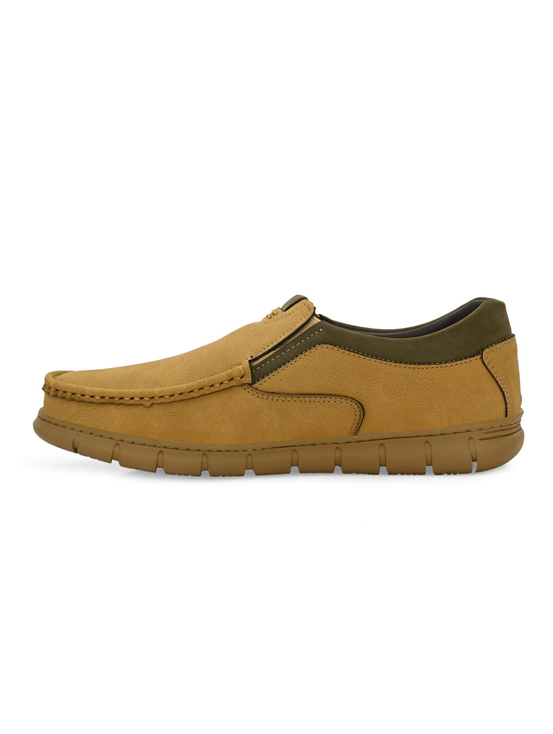 men beige solid boat shoe - 21948579 - Standard Image - 4