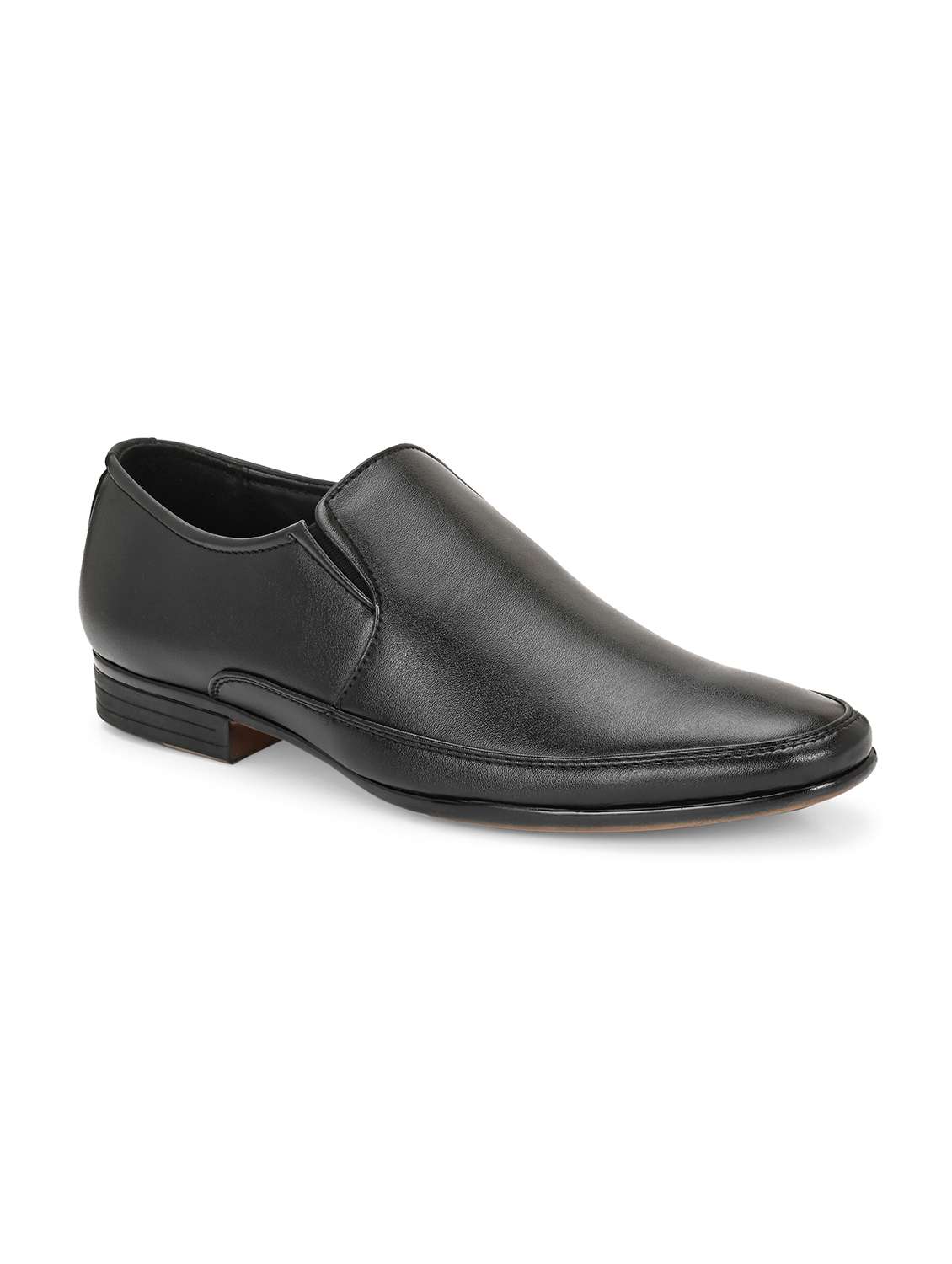 men black slip on formal shoes - 21948580 - Standard Image - 1