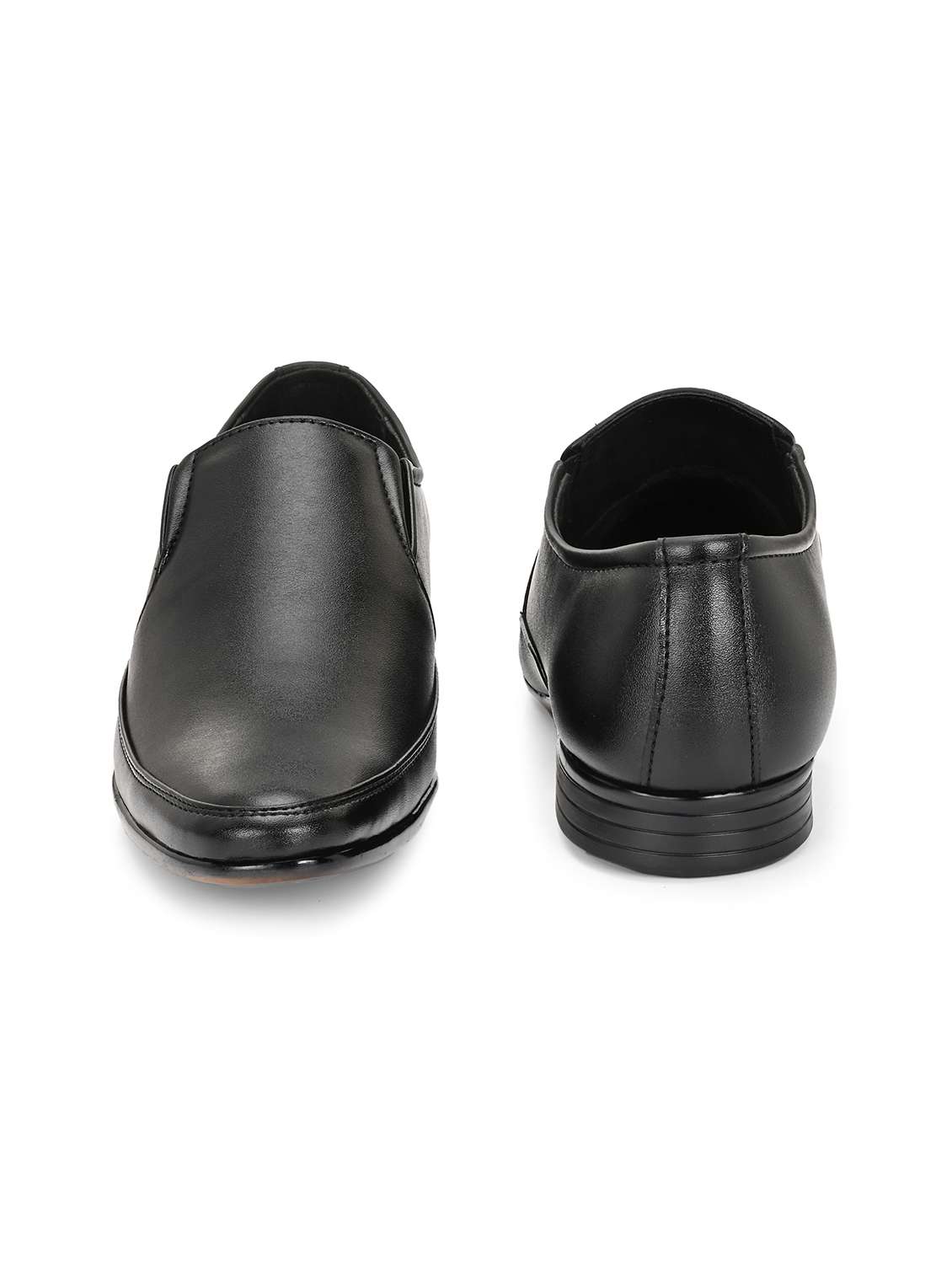 men black slip on formal shoes - 21948580 - Standard Image - 4