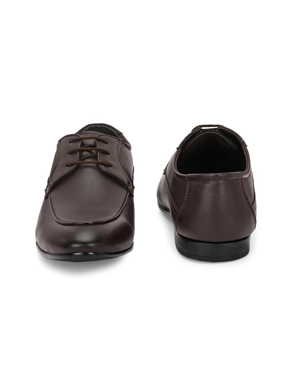 men brown lace-up derby - 21948587 - Standard Image - 4