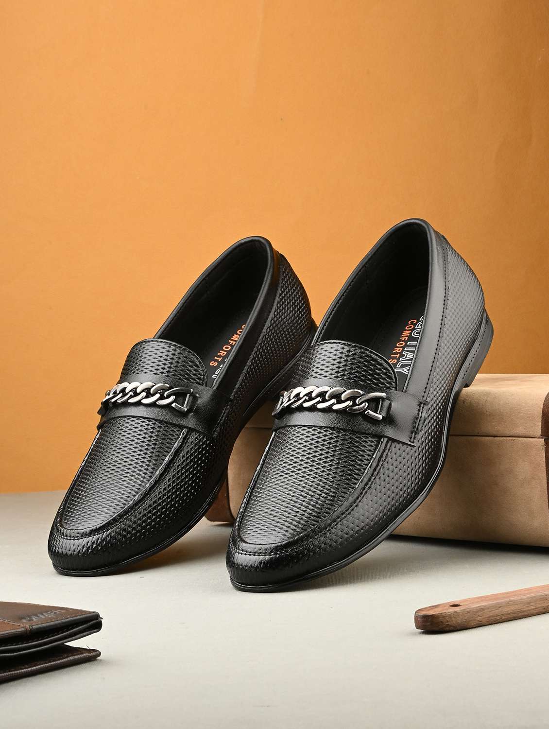 men slip on horsebit loafer