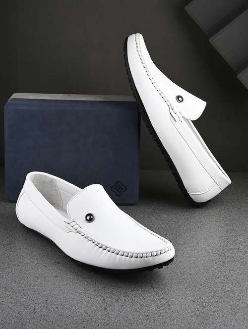 men white slip on loafer - 21948600 - Standard Image - 0