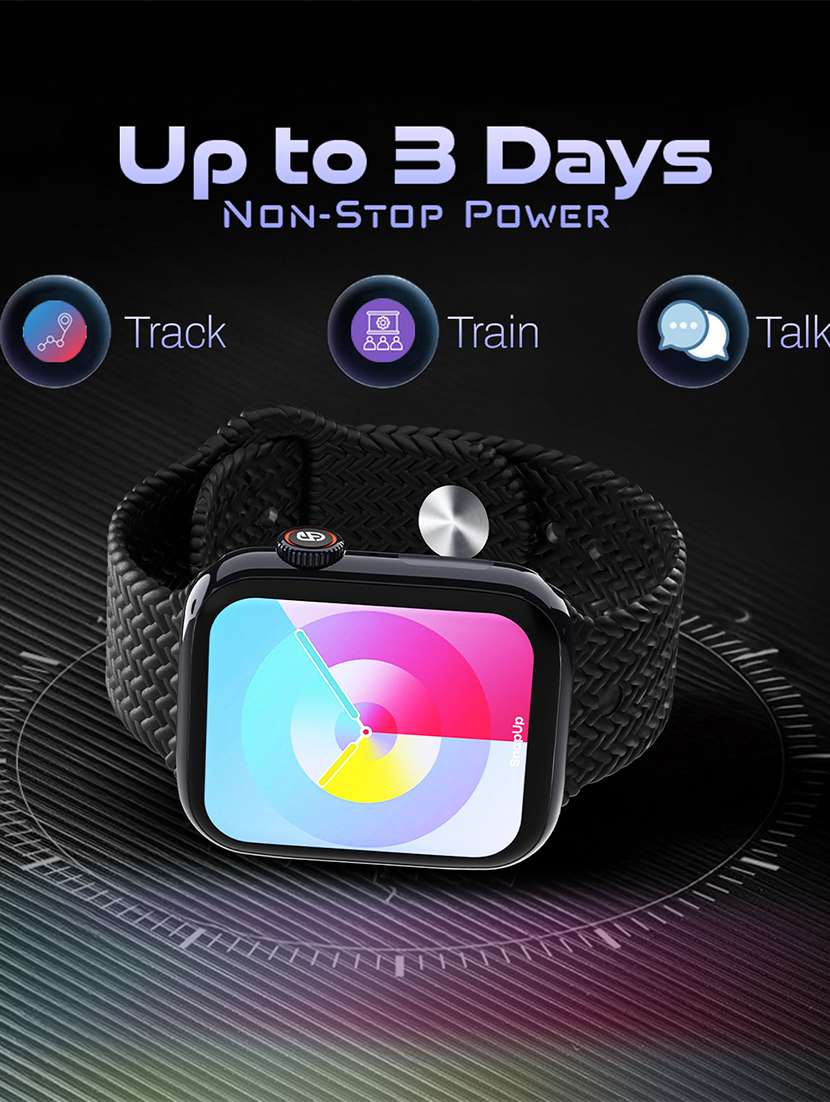 snapup connect max bluetooth calling smart watch (silver blue) - 21948649 -  Standard Image - 9